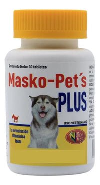 Masko Pets Plus 30 Tabletas Masco Vitaminico Norvet Perros