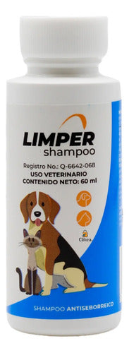 Limper Shampoo Antiseborreico Para Mascotas 60 Ml Halvet Avena