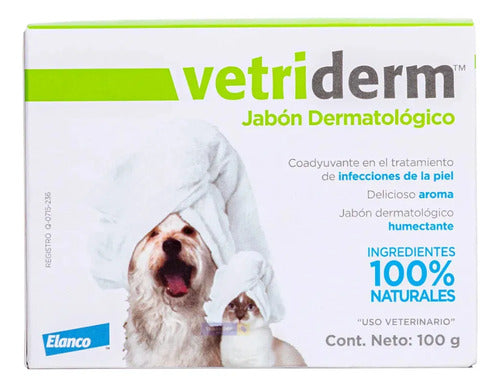 Vetriderm Jabon Dermatologico En Barra 100 Gramos