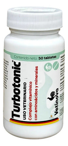 Turbotonic Complejo Vitaminico Aves Vetinova 50 Tabletas