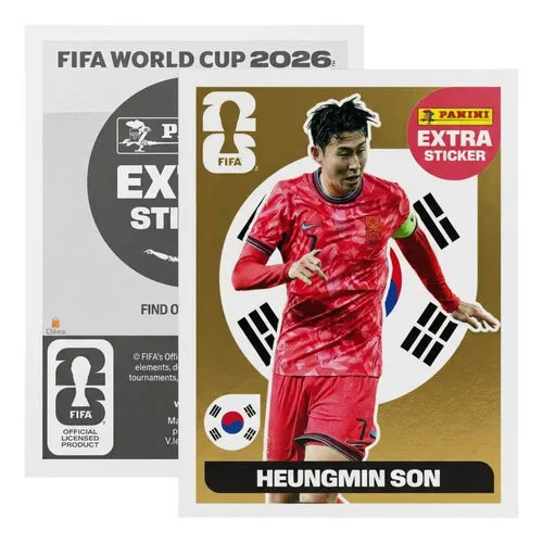 Extra Stickers Originales Panini Mundial 2026 A Elegir Heungmin Son Oro 2026
