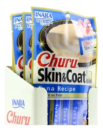 Churu Skin And Coat Piel Y Pelaje 24 Tubos 14 G C/u