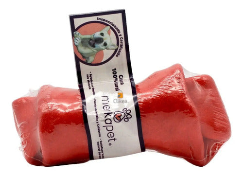 Merkapet Carnaza Natural Para Perro Forma De Hueso 1 Piezas