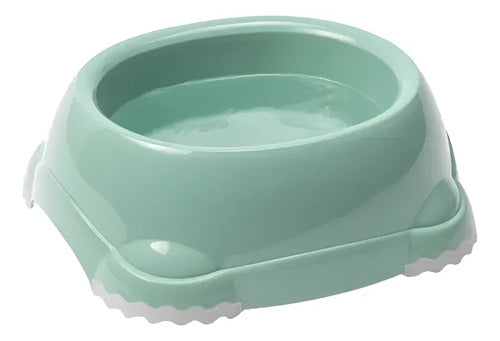 Plato Para Mascotas Smarty Bowl Mediano 735 Ml Verde Claro