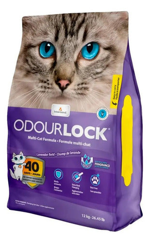 Arena Odourlock Aglutinante Para Gato Lavanda 11.35 Kg