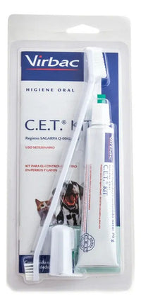 Pasta De Dientes Perro Gato Virbac C.e.t Menta Incluye Cepillo 70g