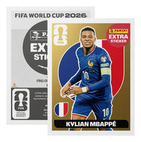Extra Stickers Originales Panini Mundial 2026 A Elegir Kylian Mbappé Oro 2026