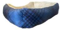 Cama Dmc Cozy Pet Extra Comfort Para Mascotas Con Estampado Azul Marino Azul/plata