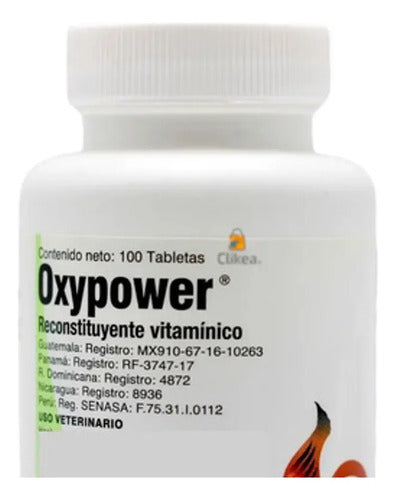 Oxypower Reconstituyente Vitaminico Aves Vetinova 100 Tabs