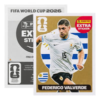Extra Stickers Originales Panini Mundial 2026 A Elegir Federico Valverde Oro 2026