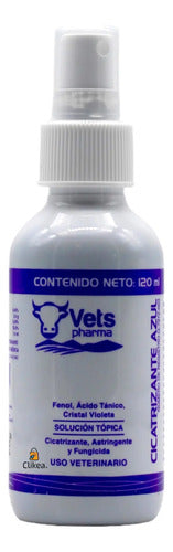 Azul Cicatrizante En Spray 120 Ml Vets Pharma