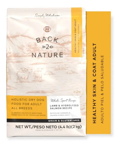 Alimento Back 2 Nature Adulto Piel Y Pelo Saludable 2 Kg
