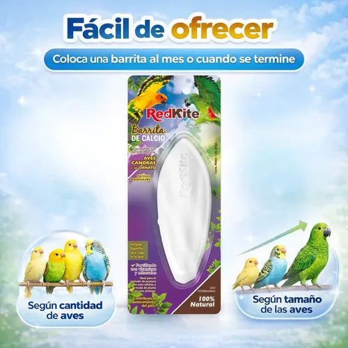 Hueso De Jibia Para Aves De Ornato Barra De Calcio 40 Gr Vitamina A D3 Y Magnesio Auxiliar Para Desgaste Natural De Pico Y Garras Ideal En Postura Y Muda De Pluma