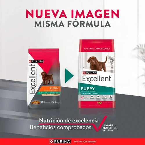 Croquetas Para Perro Cachorro Sabor Pollo Y Arroz 20kg Purina® Excellent®