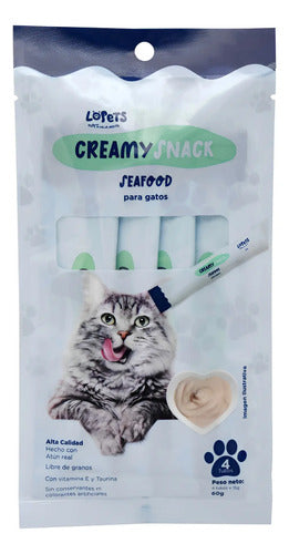 Lopets Creamy Snack Mariscos 60 G