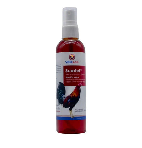 Scarlet 120 Ml Spray Lustrador Y Protector Vedilab Gallos