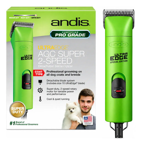 Máquina De Estetica Canina Cortar Pelo A Perros Andis Agc 2 · Verde lima