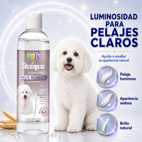 Shampoo Para Perro Essentials Pelo Blanco 500 Ml Mascotas Fragancia Coco