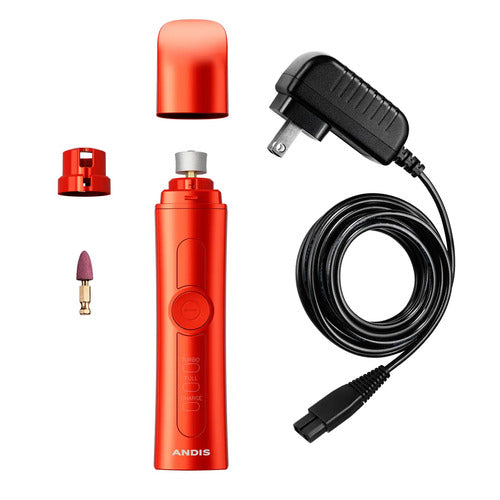 Molinillo Andis Pet Eléctrico Para Uñas De Perros Y Gatos Con Batería De Larga Duración Naranja Claro Mediano