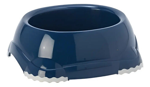 Plato Para Mascota Smarty Bowl X Chico 210 Ml Azul Acero
