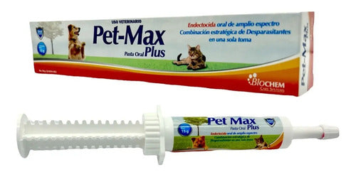 Pet Max Plus Pasta Oral Desparasitante Biochem 15 G