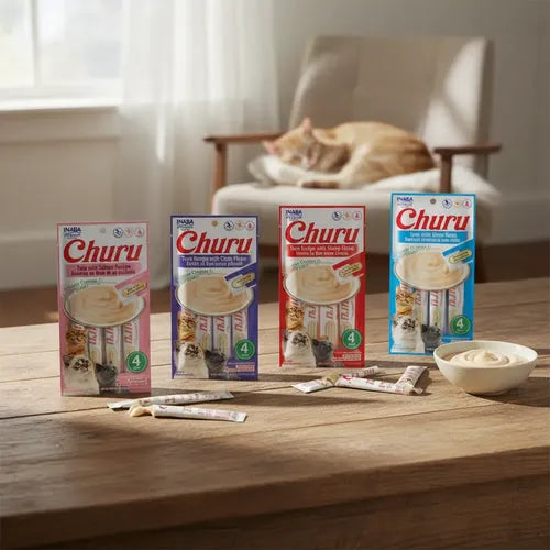 Churu Golosina Premios Para Gatos Sabores Combinados 24 Pz