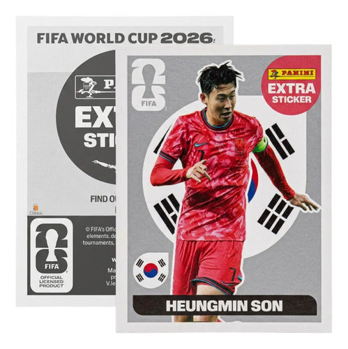 Extra Stickers Originales Panini Mundial 2026 A Elegir Heungmin Son Plata 2026