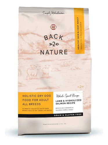 Alimento Back 2 Nature Alimento Holístico Piel Y Pelo Saludable Para Perro Adulto Todos Los Tamaños Sabor Cordero Y Salmón