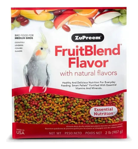 Alimento Premium+ Para Ninfa Croquetas Zupreem Fruit 907 G