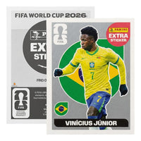 Extra Stickers Originales Panini Mundial 2026 A Elegir Vinicius Junior Plata 2026