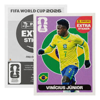 Extra Stickers Originales Panini Mundial 2026 A Elegir Vinicius Junior Morado 2026