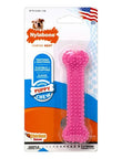 Juguete Nylabone Forma Hueso Dental Masticable Sabor Pollo · Rosa