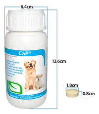 Ca-p Ruiland Vitaminas Minerales De Calcio Y Fósforo Suplemento Para Perros Frasco 60