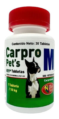Carpro Pets M 44 Mg Perros De 10kg 30 Tab Norvet Carprofeno