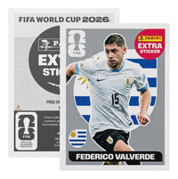 Extra Stickers Originales Panini Mundial 2026 A Elegir Federico Valverde Plata 2026