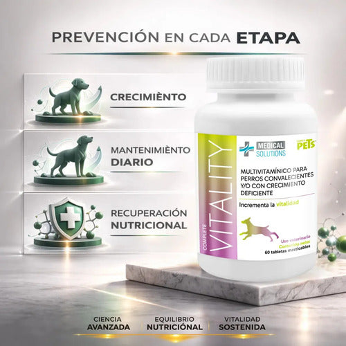 Ms - Complete Vitality Vitaminas Para Perros (60 Tabletas)