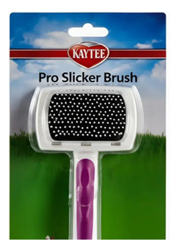 Cepillo Pro-slicker Kaytee Para Mascotas Hamster Conejo Etc Blanco