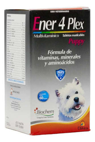 Ener 4 Plex Perro Cachorro Puppy 60 Tab Biochem