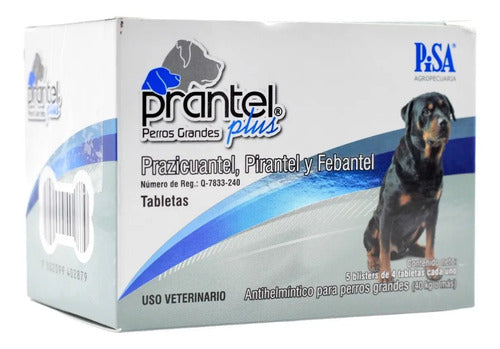 Prantel Plus Perros Grandes 40 Kg 20 Tab