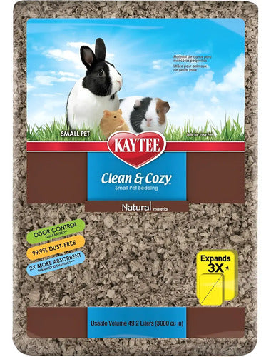 Sustrato Para Conejo/cuyo Super Absorbente Natural 49.2 Lts