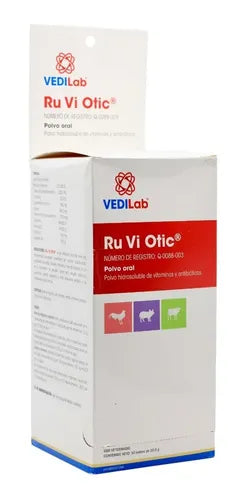 Ru Vi Otic Polvo Oral Vitaminas Aves Y Animales 1 Kg Vedilab