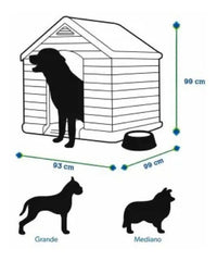 Casa Grande Para Perros Razas Medianas Y Grandes Exteriores Gris