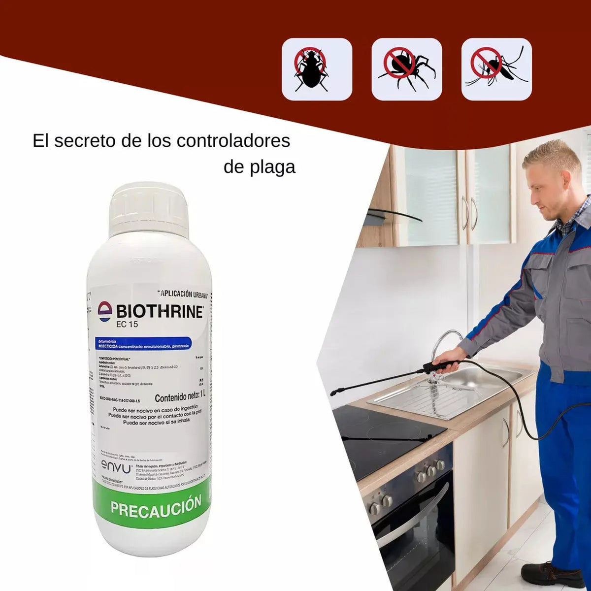 Biothrine EC 15 Envu 1 L para Control de Plagas — fotografía auténtica recuperada, textos y presentación originales