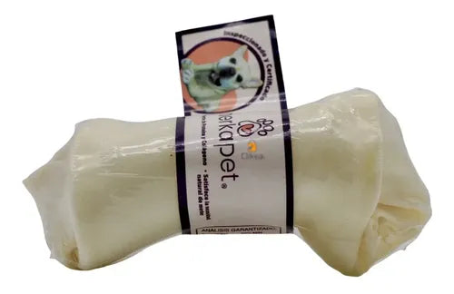 Merkapet Carnaza Natural Para Perro Forma De Hueso 1 Piezas Beige