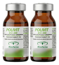 2 X Polivit Vitamina B12 + Ade Complejo B 10 Ml Riverfarma