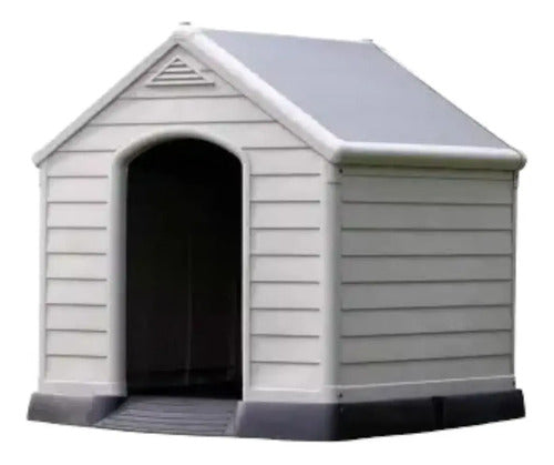 Casa Grande Para Perros Razas Medianas Y Grandes Exteriores Gris