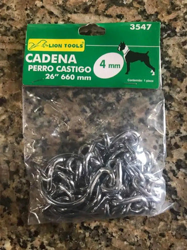 Cadena De Castigo Para Perro 75 Cm Calibre 5 Mm