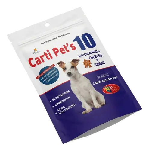 Tabletas Carti Pets 10, 30 Tabletas Condroprotectoras