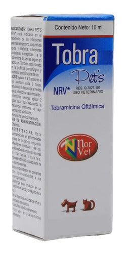 Tobra Pets Nrv Tobramicina Oftalmica Norvet 10 Ml Perros