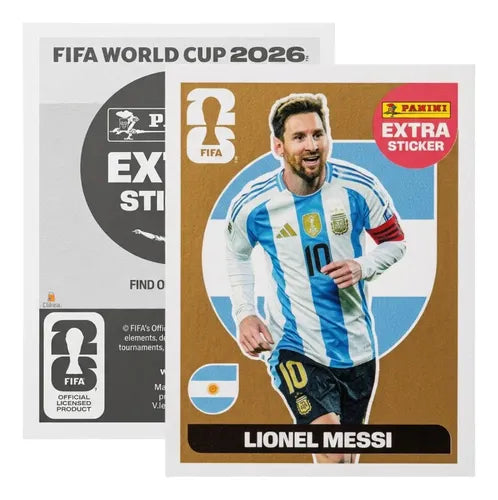 Extra Stickers Originales Panini Mundial 2026 A Elegir Lionel Messi Bronce 2026